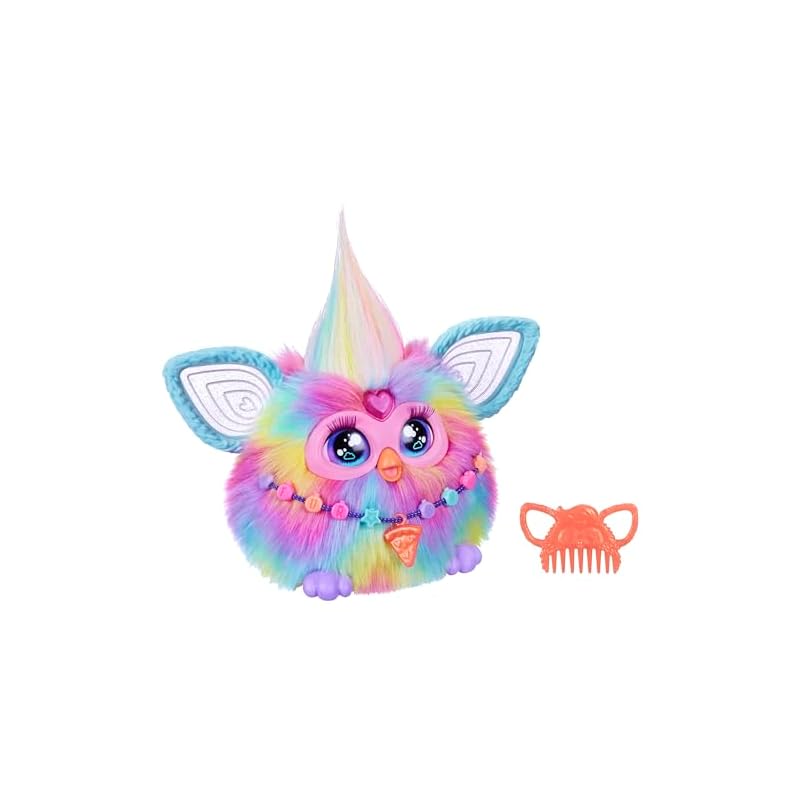 Hasbro Furby Tie-Dye Интерактивная игрушка, реагирующая на голос, для мальчиков и девочек от 6 лет, с 15 модными аксессуарами, Аниматронная, Моторизированная плюшевая игрушка для
