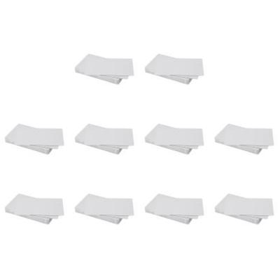 50 шт. металлические визитные карточки из алюминиевого сплава для карт «сделай сам» (Серебряный)