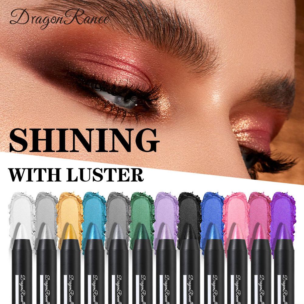 Monochrome Pearlescent Eyeshadow Pencil for Skin Tone Royal Blue Nude Mermaid Pearlescent White Hair Eyeshadow Stick Highlighter Stick Face Makeup