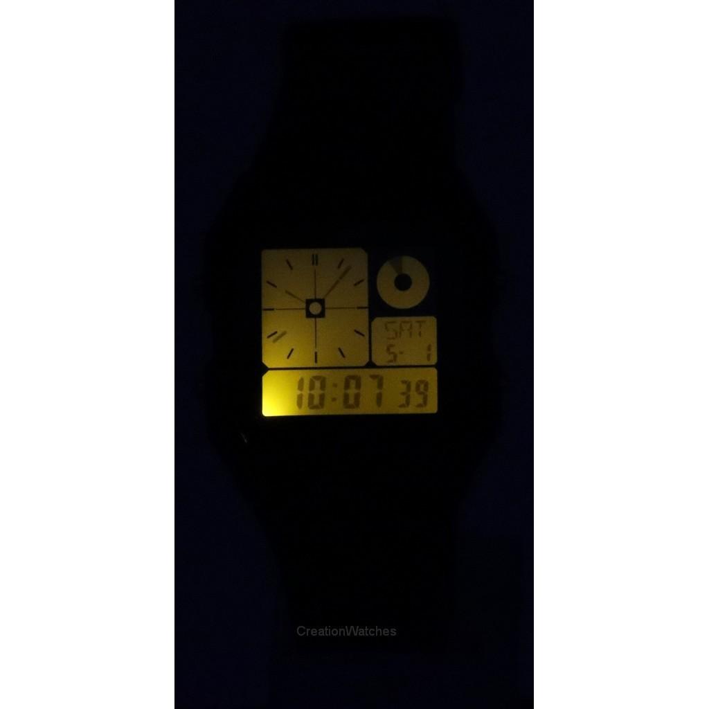 Casio POP Retro Vintage Цифровые кварцевые часы унисекс с черным ремешком из смолы LF-20W-1A