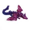 22CM 3D Printed Conjoined Dragon Crystal Dragon Wings Ornaments Joints Can Move Dragon Rockery Fish Tank Landscaping Decoration