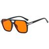 New Square Retro Double Beam Sunglasses for Women Trendy and Versatile Outdoor Fashion Sunshade Sun Glasses for Men Uv400