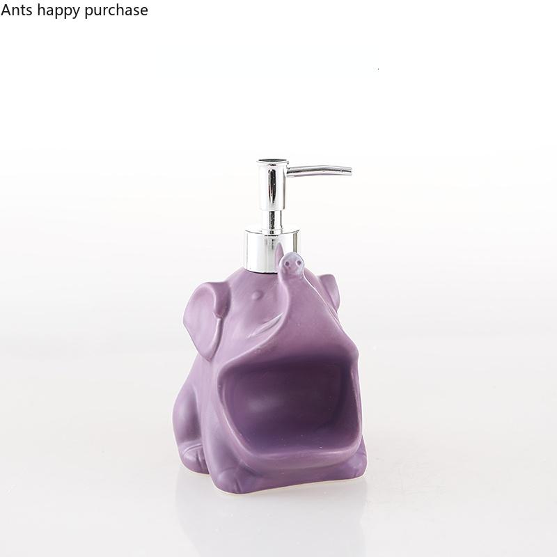 Керамический слон Бутылка для лосьона Бутылка для шампуня, геля для душа Бутылки для дезинфицирующего средства для рук Дозатор мыла Принадлежности для ванной комнаты Пустые бутылки