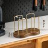Disposable Cup Storage Holder Rack Shelf Water Tea Cups Wood Dispenser with Longer Stick Mug Display Stand Organizer Supplies