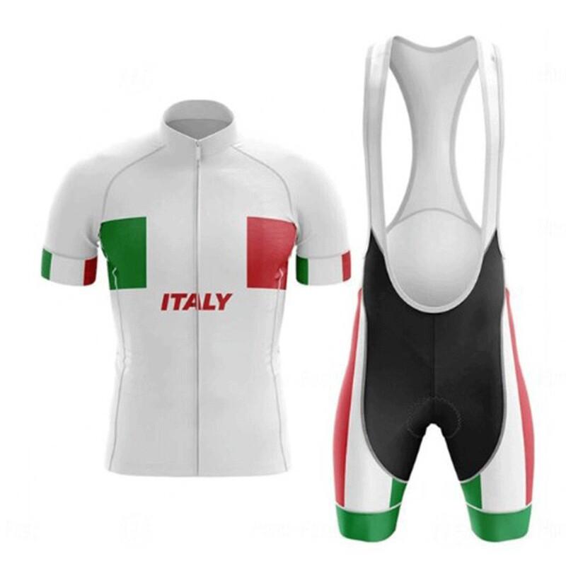 Mens Cycling Jersey Shorts Set Quick-Dry Performance Bike Apparel Road Training Racing