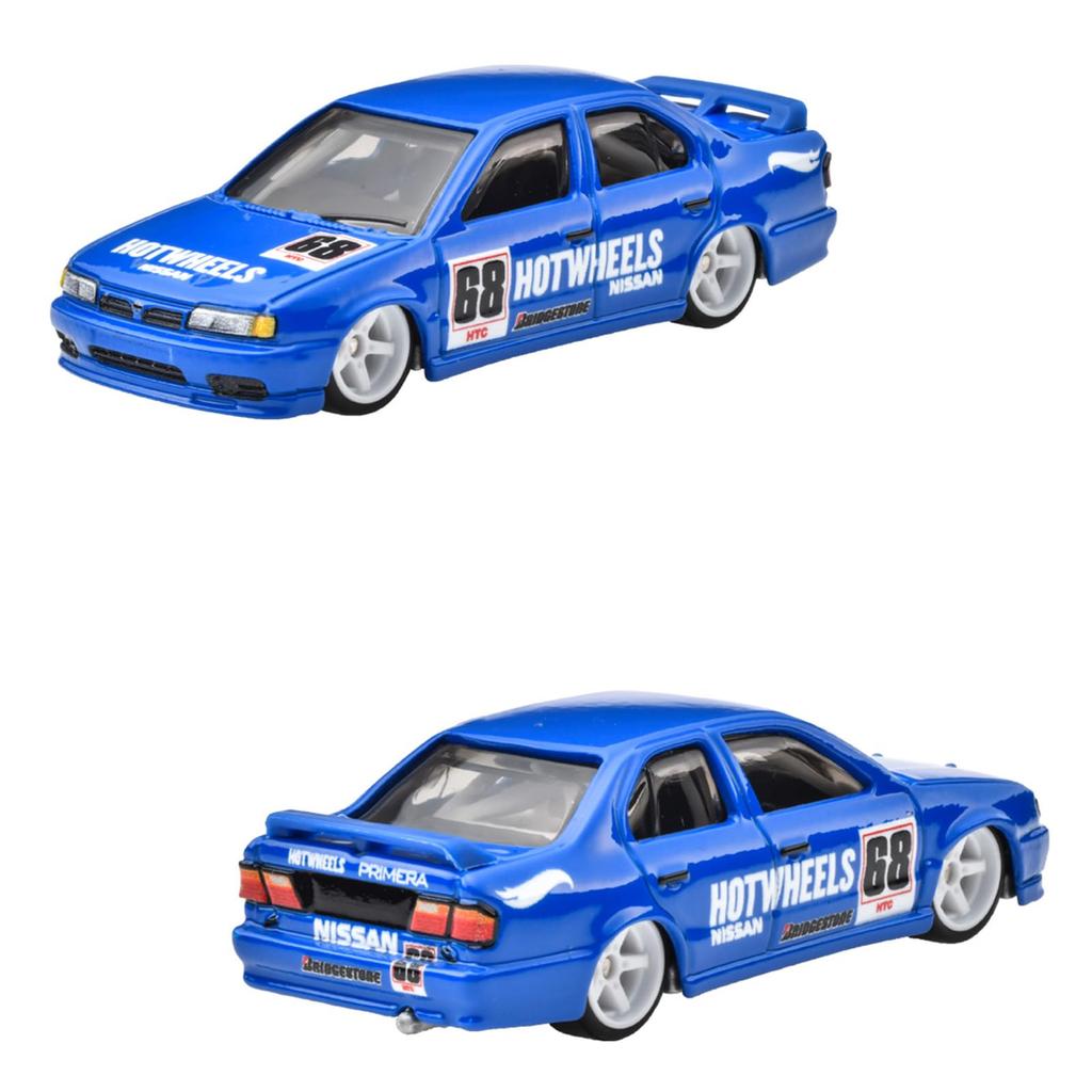 Hot Wheels Premium 2 Pack Nissan R390 Nissan Primera игрушечный мини-автомобиль для детей от 3 лет HRR74 GT1/'94 синий/черный