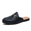 Men's Half Slippers New Fashion Outdoor Slippers Luxury Breathable Half Shoes for Men Casual Shoes Anti-slip Mules Beach Sandals