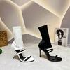 2025 Internet Celebrity Popular Sandals Women's Summer Word Strap Roman High Heels Niche White Stiletto Open Toe Cool Boots