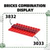 12 шт./лот 3033 6x10 Базовая пластина Строительные кубики Детали Moc Совместимы с featuring Blocks Сделай сам Детские конструкторы Игрушки Идея для подарка Коробка