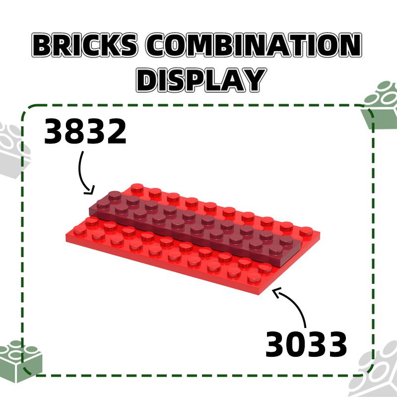 12 шт./лот 3033 6x10 Базовая пластина Строительные кубики Детали Moc Совместимы с featuring Blocks Сделай сам Детские конструкторы Игрушки Идея для подарка Коробка