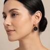 Zinc Zinc Alloy Polka Dot Earrings Black White Dangle Earrings Fashion Round Ball Ear Buckles  Party Wear