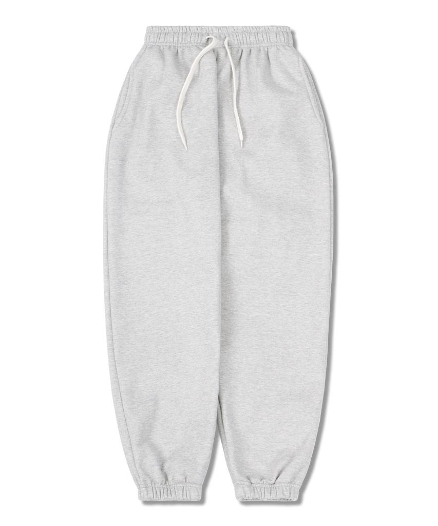 TI.GLAKE Plain Fleece-Lined Jogger Pants Light Grey