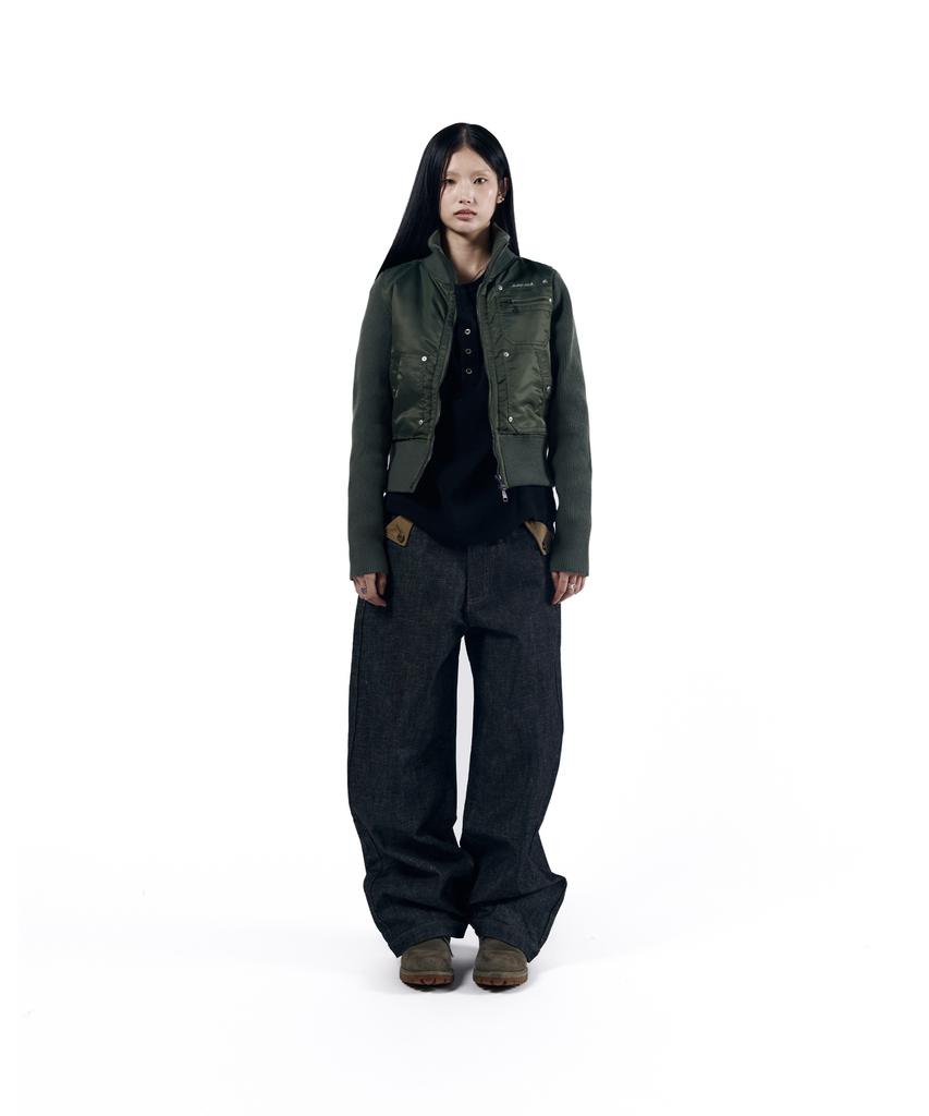 Джинсовые брюки AAKAM Bonnie с карманами (черный)