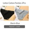 FINETOO New M-2XL Women Underpants Custom Letter Panties Breathable Cotton Underwear Ladies Briefs Casual Panty Female Lingerie