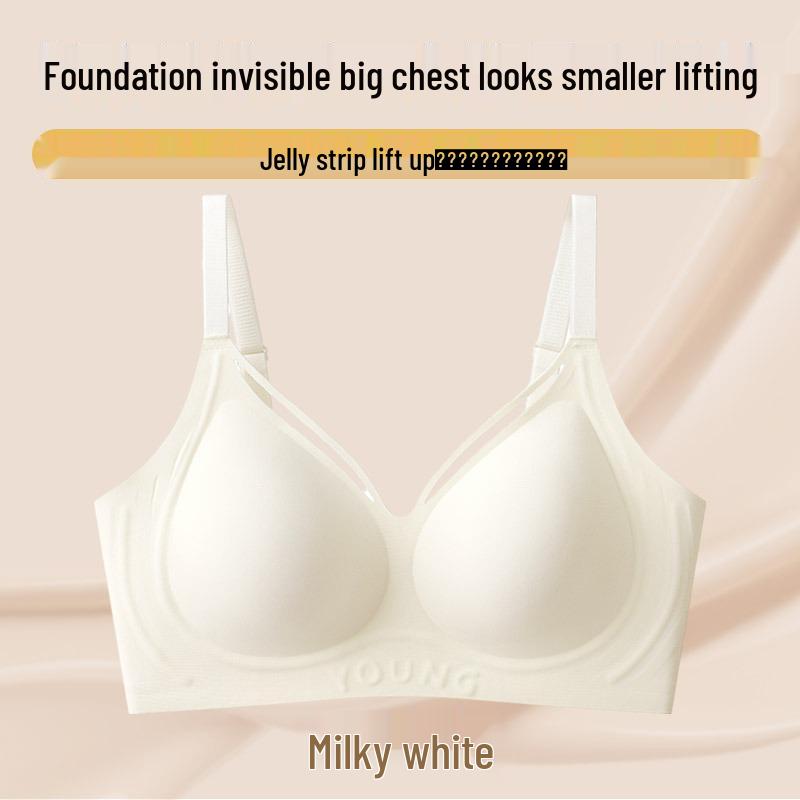 Seamless Plus Size Invisible Support Bra for Women - Lifting, Anti-Sagging, Thin Style, Minimizing Large Chest