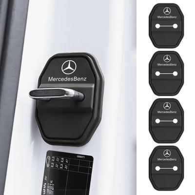 2/4 шт. Силиконовая наклейка на замок двери автомобиля Для Mercedes Benz AMG E S C A B Класса GLE GLS CLS GLC CLA GLA GLK GLB W205 W206 W221