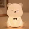 YAVINCOL Nursing Night Bedside Bedroom Silicone Touch Room Bedside Lighting Warm Color Indirect USB Christmas Birth Cute Bear Bear Light, Light,
