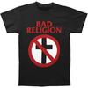 Мужская классическая футболка Bad Religion Черная Мужская одежда Мужская одежда Мужские рубашки С круглым вырезом Хлопковые топы