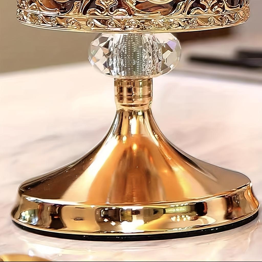 1 шт., винтажная банка для хранения в европейском стиле с крышкой-элегантная коробка конфет для гостиной, журнального столика и украшения рабочего стола