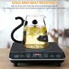 1/2PC 550ml Borosilicate Glass Cow Cold Kettle Set Transparent Water Carafe With Cup Cartoon Coffee Teapot Milk Juice Pitcher