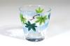 Kyoto Iroe Glass Wakaba Rocks Glass (Gift Boxed) Green Maple