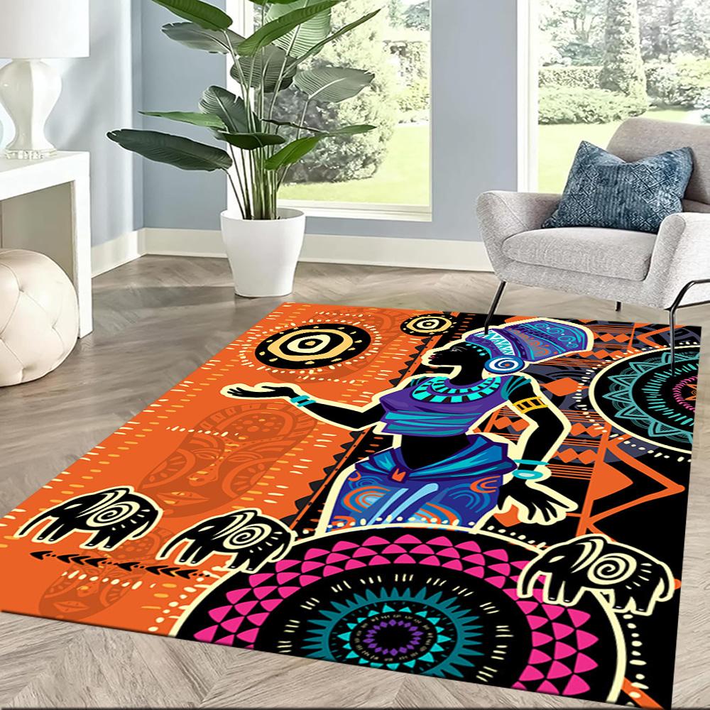 African Heritage Elegance Floor Mats for Living Room, Bedroom and Room Decoration Are Suitable for Gifts.