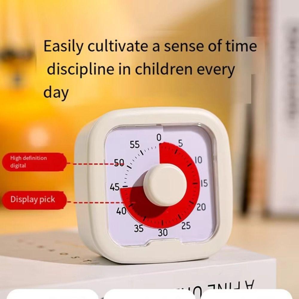60-minute Desk Timer Silent Operation Classroom Timer Multifunction Visual Timer for Kids