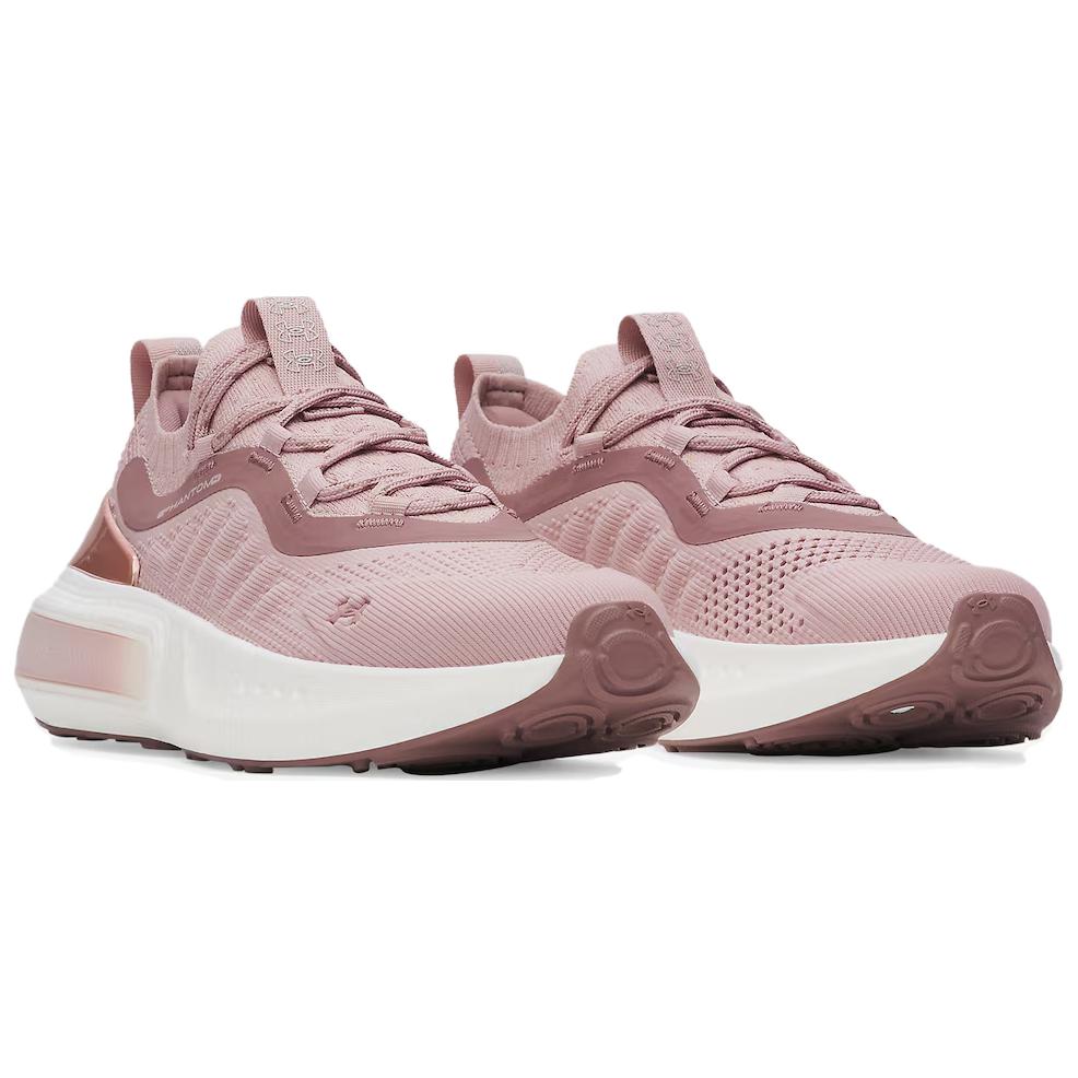 Under Armour Phantom 4 Износостойкие Низкие Повседневные Кроссовки Женские Розово-Белые 6007943-673