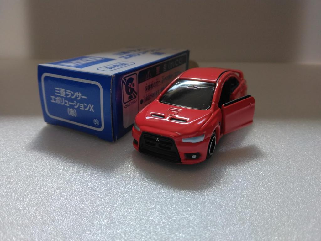 Tomica Not for Sale Mitsubishi Lancer Evolution X 1/64 Scale Diecast Model Car (Red)