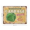 1 Pack Worn-effect Vintage Metal Poster, Nostalgic Look, Decorative Hanging Art for Bar Café Kitchen Restaurant or Living Room Walls