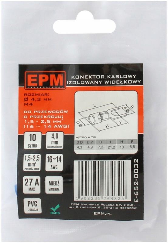 Insulated Spade Terminal 1.5-2.5mm 2/4mm 10 Pieces