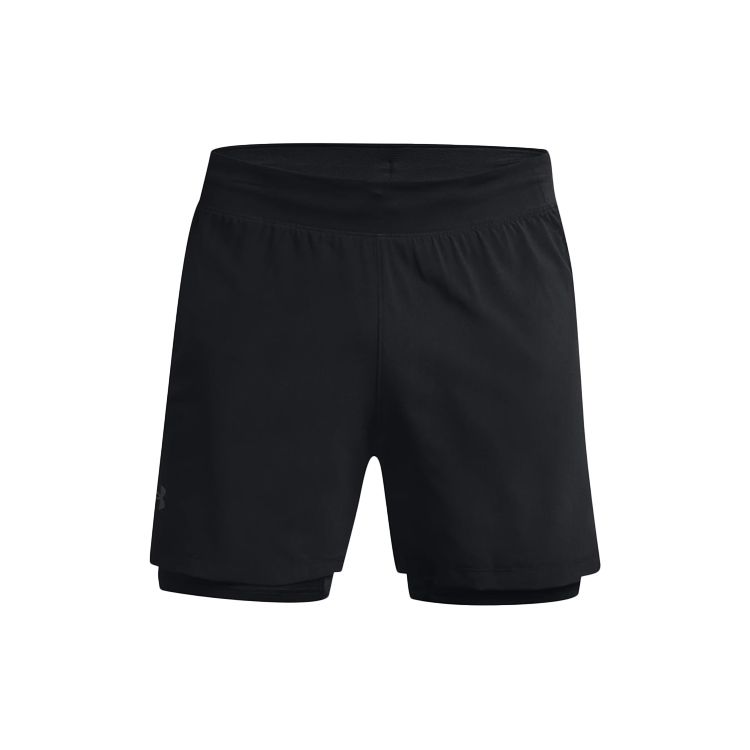 Under Armour Тренировочные шорты для бега 2-в-1, мужские, черные 1364858-001
