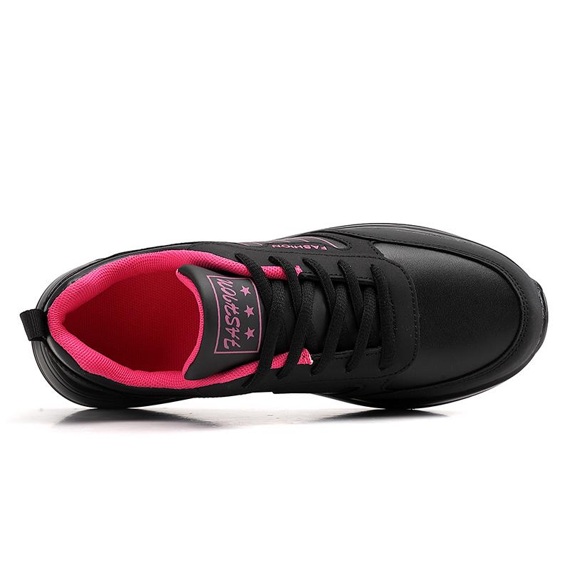 Женские черные кроссовки для бега, повседневная спортивная обувь, кроссовки для ходьбы, большие размеры