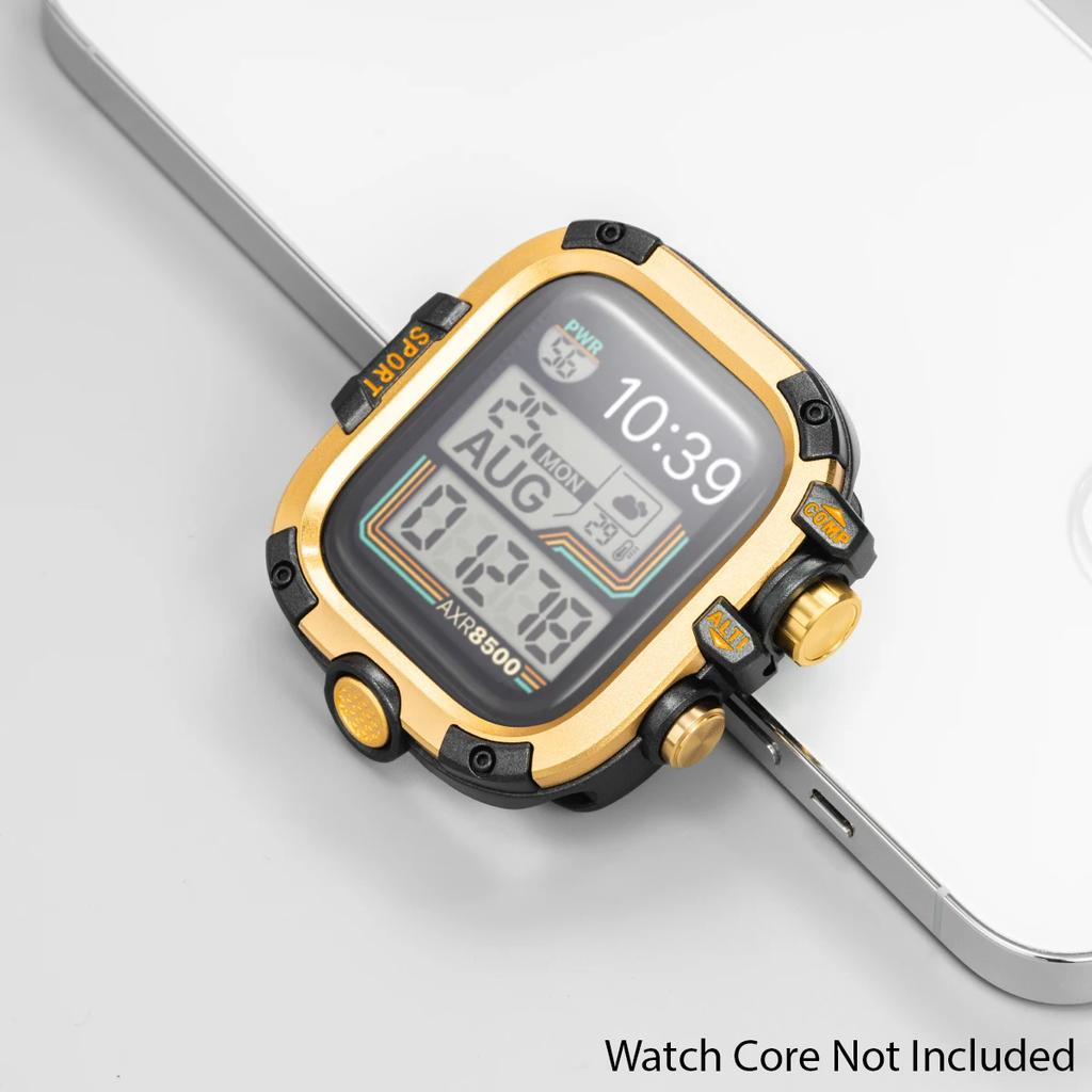 Водонепроницаемый металлический бампер для Apple Watch Ultra 49 мм 46 мм 45 мм 44 мм Защитная крышка с пленкой для iWatch Series 10 9 8 7 6 SE
