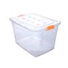 Transparent Heavy-Duty Rolling Storage Bin