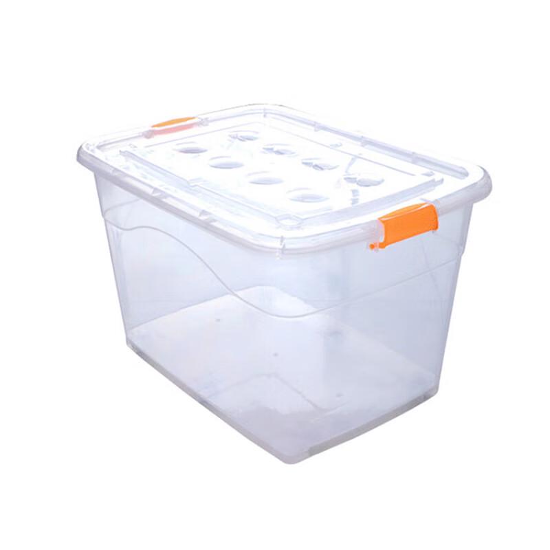 Transparent Heavy-Duty Rolling Storage Bin