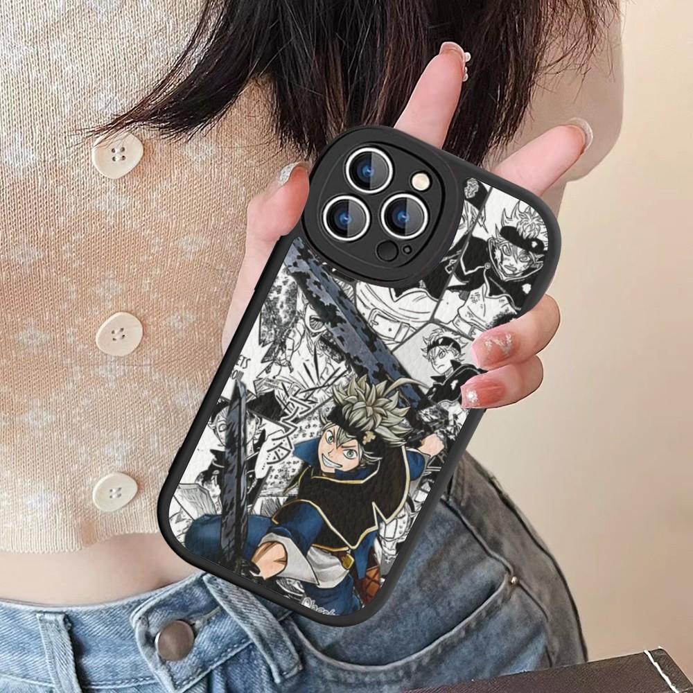 Чехол для телефона Black Clover из твердой кожи для iPhone 16 15 14 13 12 Mini 11 14 Pro Max Xs X Xr 7 8 Plus Fundas