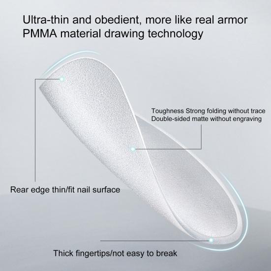 420Pcs/Box Fake Clear Easy Long To Paste Nails Lasting Removable Matte Nail Extension Acrylic Extra