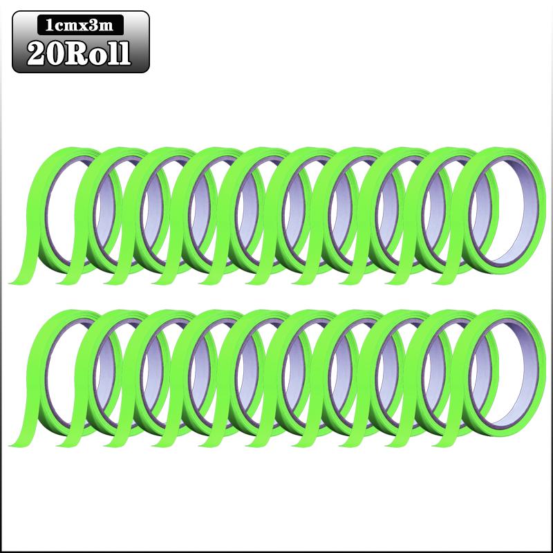 Светящаяся в темноте лента для украшения на Хэллоуин на открытом воздухе пожарная сигнальная лента для лестниц и сцен зеленая ударопрочная светящаяся в темноте лента