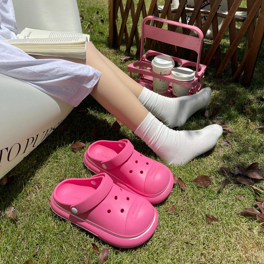 Flat Shoes Women's Baotou Home Slippers Thick-soled Slippers Women's 2024 New Hot-selling Roman Rubber Shoes Women's Slippers