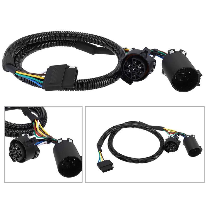 Trailer Connector 5-Pin To 7-Pin Wiring Harness(56584) Long 41 Inches For USCAR Vehicle-Side Trailer Adapter Custom