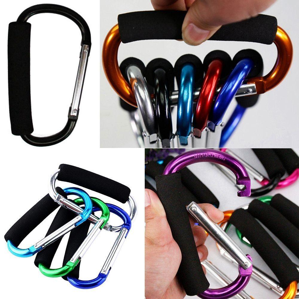 Stroller Organizer 135mm*9mmD Shopping Hooks Pram Bag Hooks Pram Hanger Baby Buggy Clips