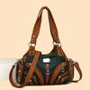 Hand-held Crossbody Large-capacity Single-shoulder Backpack with A Retro Washed Leather Bag
