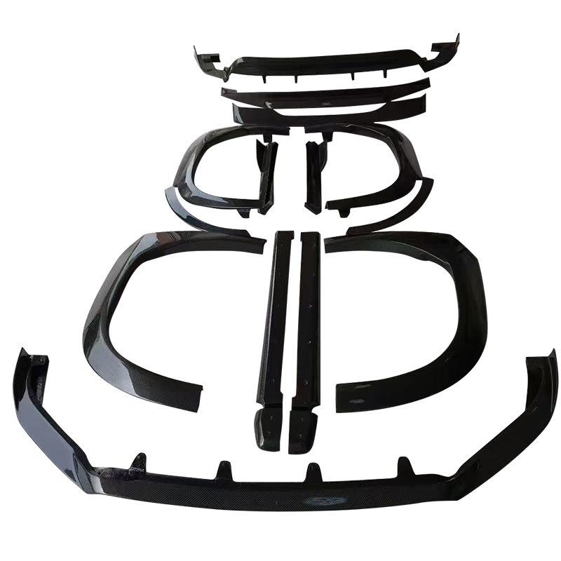 Universal Carbon Fiber Grille & Rear Spoiler Kit for 19-24 Lexus UX with ART Small Body Modification