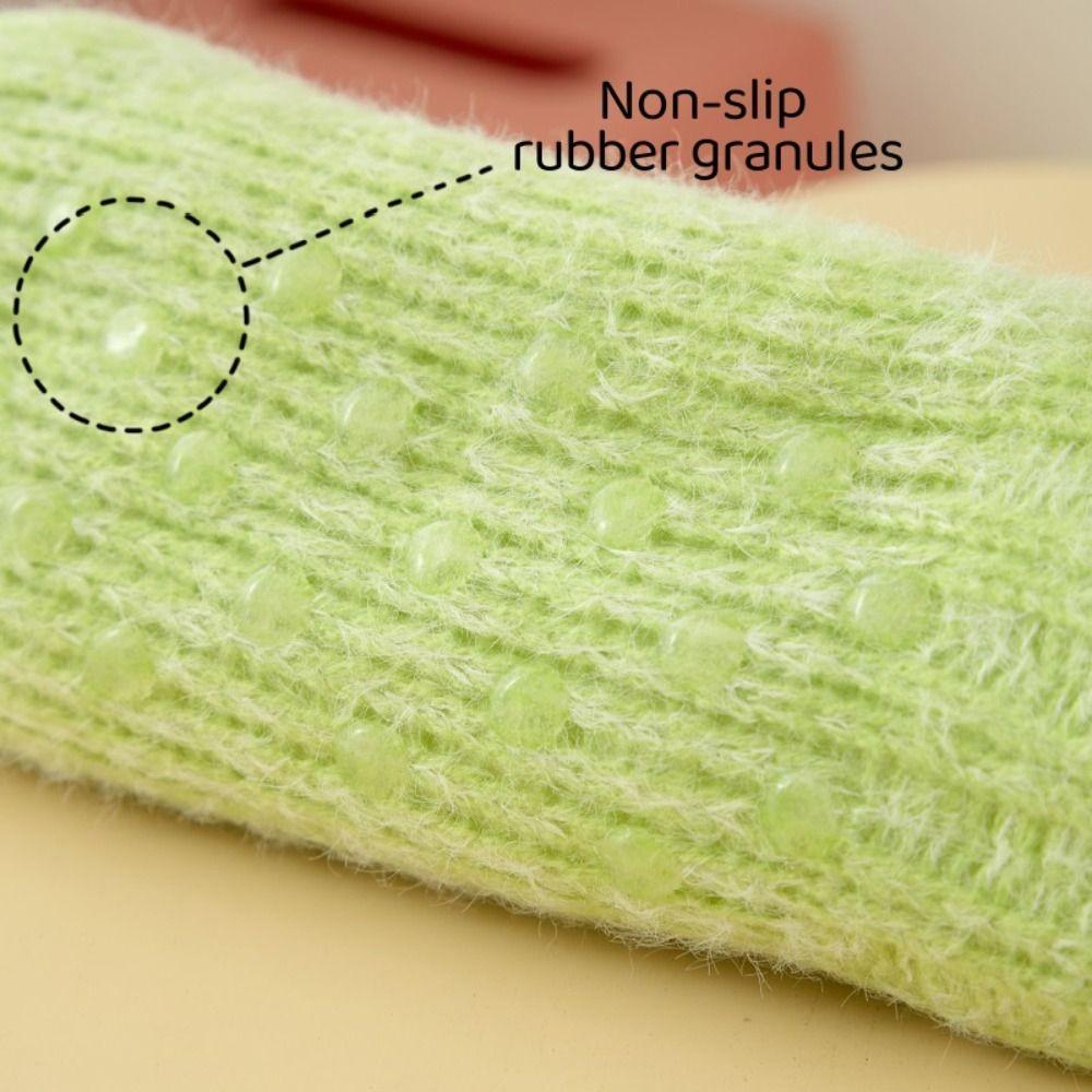 Plush Floor Socks Women Anti Slip Winter Fleece Socks Warm Slippers Socks  Female