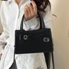Simple Casual Commuting Women's Bag New Trendy and Fashionable Small Square Bag Korean Style Handbag Bag Feel Underarm Bag Women