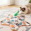 Built-in Feathers Cat Hide and Seek Toy Motion Sensing Automatic Cat Teaser  Indoor Game