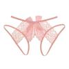 1Pcs Women Plus Size Sexy Panties Elastic Lace G-String Transparent Crotchless Lingerie Erotic Open Crotch Thongs