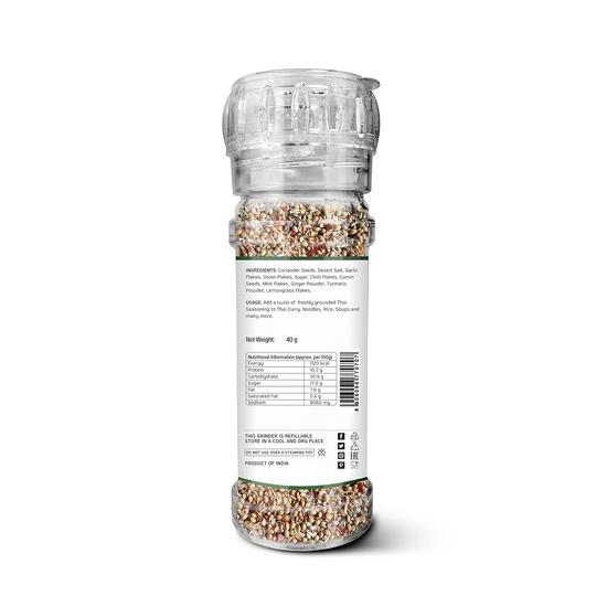 LUNN Thai Seasoning with Grinder | 40 GMS | Specialized Seasoning for Gourmet Food Preparation