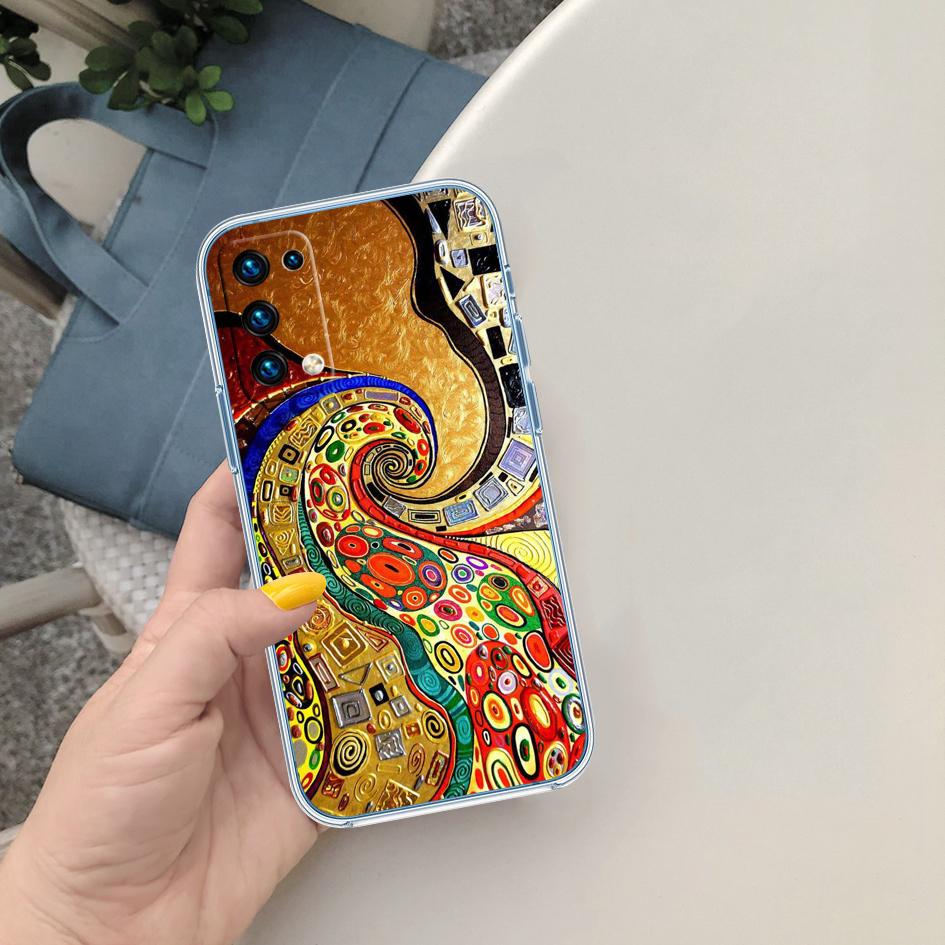 BF67 Густав Климт Прозрачный чехол из софтшелла для Motorola Moto Edge 20 30 40 50 S30 Fusion Ultra Pro Neo Lite + G200 G23